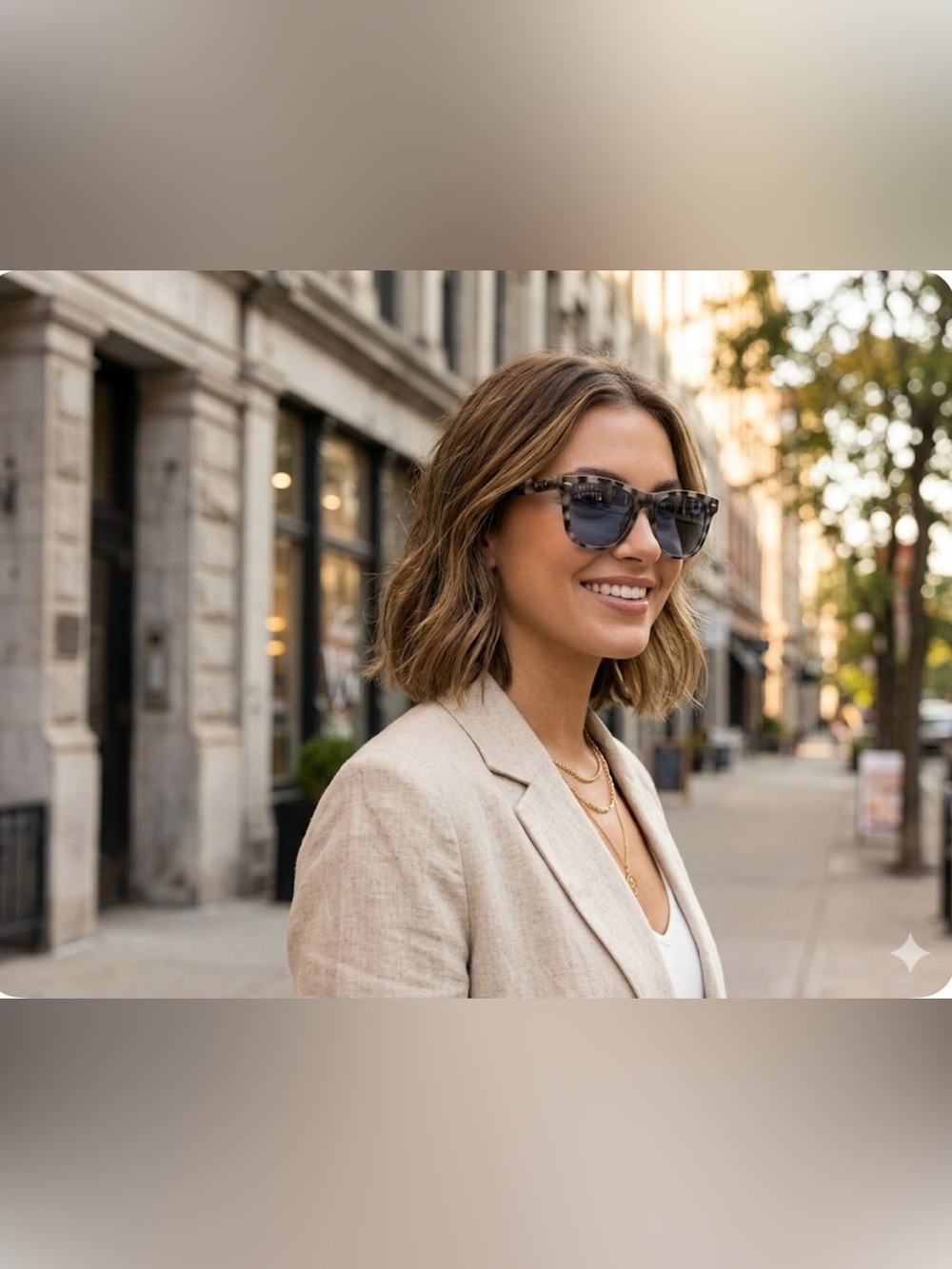 Diff Eyewear Tortoiseshell Sunglasses with Gray Gradient Lenses